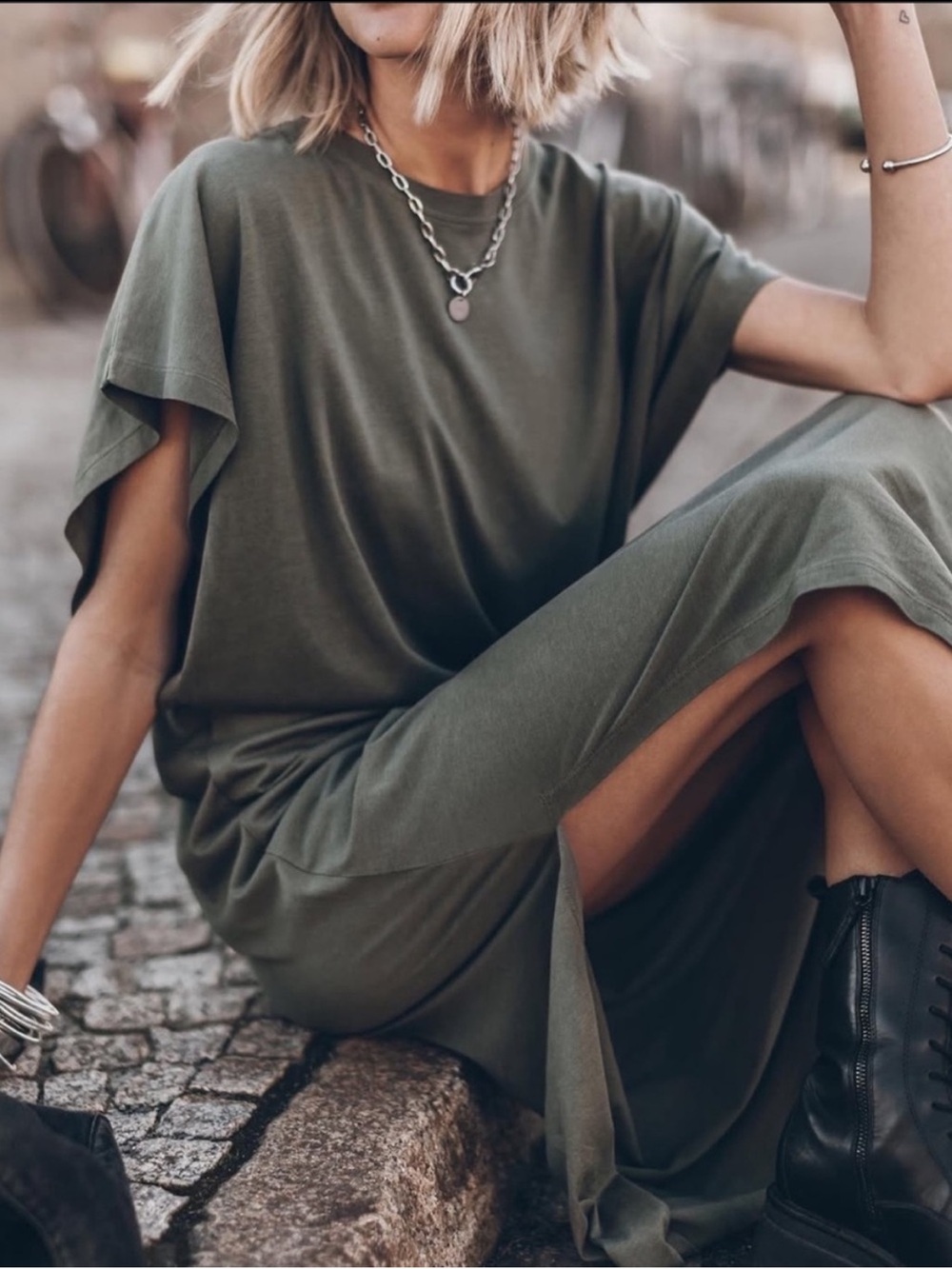 MIKUTA Maxi Batwing Dress Medium